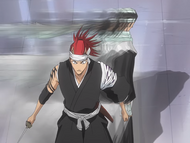 Byakuya attempts to use Senka on Renji.