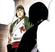 Hanatarō requests that Ganju run away with Rukia while he holds off Byakuya.