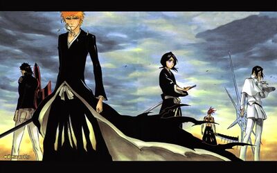 Bleach kurosaki ichigo kuchiki rukia abarai renji yasutora sado chad quincy ishida uryuu 1680x1 www.wallpaperfo.com 10.jpg