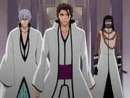 O145 Aizen, Gin i Tosen pojawiają się na spotkaniu Espady