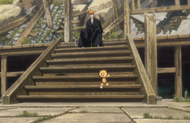 Kon leaves Ichigo to look for Rukia on his own.