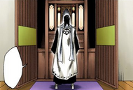 Byakuya stands before the shrine to Hisana Kuchiki.