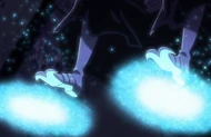 Ep400HirenkyakuShoes.png (1.11 MB) Mayuri turns on his Hirenkyaku Shoes.