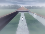 Byakuya visits his parents' graves.