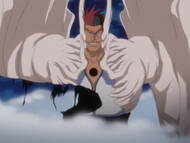 Edrad is fatally wounded by Ikkaku's last attack.