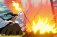 Amagai uses Fissures of Fire against Ichigo.