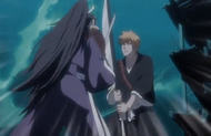 Ichigo clashes with Senbonzakura.