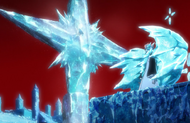 Hitsugaya defeats Cang by encasing him in ice.