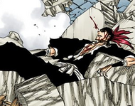 Renji is defeated by Mask.