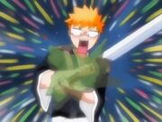 Ichigo cubierto de baba de Hollow