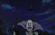 Marechiyo flees from his Reigai duplicate.