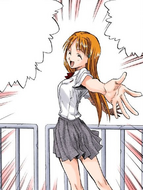 Orihime encourages Ichigo to save Rukia.