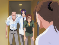 Keigo brings Ikkaku and Yumichika to his house.