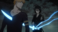 Ichigo y Rukia reeccuentro