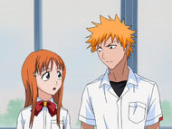 Orihime informs Ichigo that Uryū Ishida is in their class.