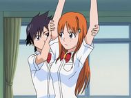 Tatsuki stops Orihime's "Bwahaha".