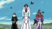 Muramasa, Senbonzakura y Byakuya en Karakura