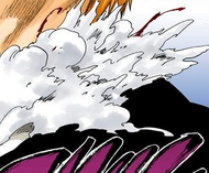 Zangetsu uses his form of High-Speed Regeneration to heal his shoulder.