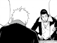 Ginjō asking Ichigo about Isshin.