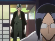 Urahara questions Uryū.