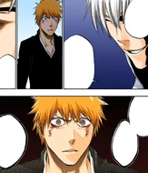 Gin infers that Ichigo has already given up in the face of Aizen's powers.