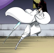 Uryū moves between Ichigo and Yhwach.