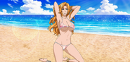 Rangiku wearing a swimsuit.