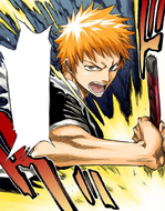 Ichigo manifests his Shikai.