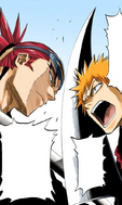 Ichigo proclaims that he will crush anyone who gets in his way.