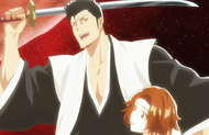 Isshin saves Masaki from the Hollow within her.