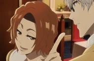 Masaki pretends to not mind Izumi's remarks and teases  about the dinner being served tonight.