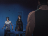 Koga confronts Yoshino and Uryū.