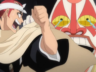 Dondochakka chases after Renji.