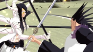 Nnoitra and Kenpachi cross blades episode 4 SR