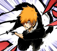 Ichigo attacks Yhwach.