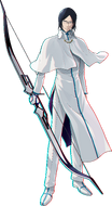 Quincy Uryū Ishida wielding his Spirit Weapon, Kojaku.