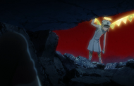 Liltotto finds Giselle in the cave.