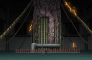 Electricity crackles up the ropes in Mayuri's laboratory.