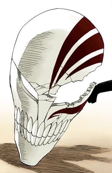 how to draw bleach ichigo hollow mask