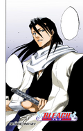 Byakuya on the cover of Chapter 142.