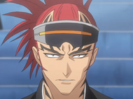 Renji Abarai in the Soul Society.