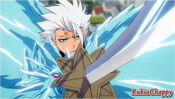 Hitsugaya preparado para atacar a Halibel