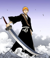 Ichigo arrives to save Rukia.