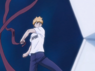 Ichigo finds his powers after using Reiraku.