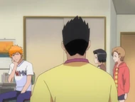 Ichigo remains aloof from his father and sisters.