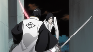 Tsukishima cuts Byakuya.