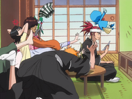 Renji shocks his friends by revealing that the batteries of his Denreishinki are dead.