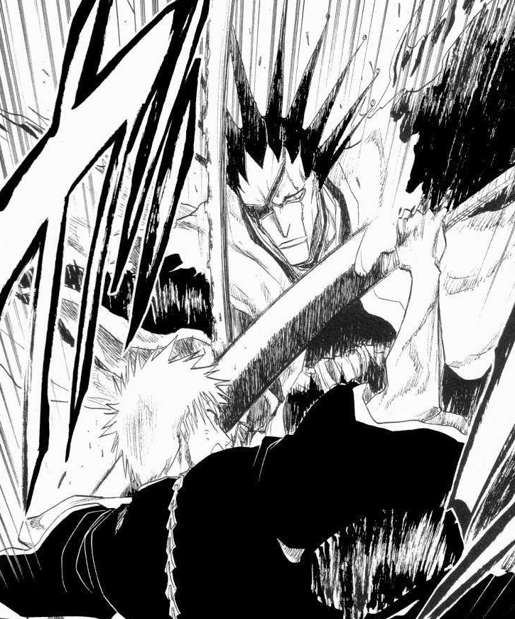 ichigo vs kenpachi manga
