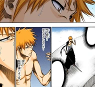 Ichigo ruminates on his Hollow mask feeling heavy on his face after defeating Ulquiorra.
