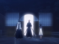 The three Shinigami leave.